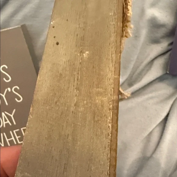 Rustic Burlap Bow Wall Sign - "Love Grows Best in a Home Like This" - Picture 3 of 3